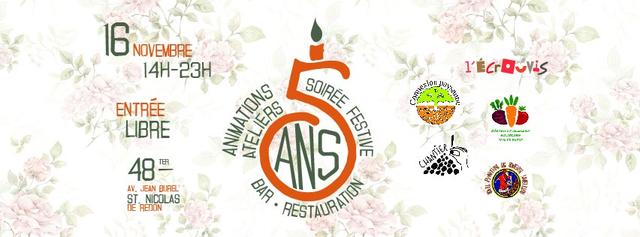 Le Hangar fête ses 5 ans - Ecrouvis / Connexion Paysanne / Glanage Solidaire / Du pain et des jeux / Chantier!