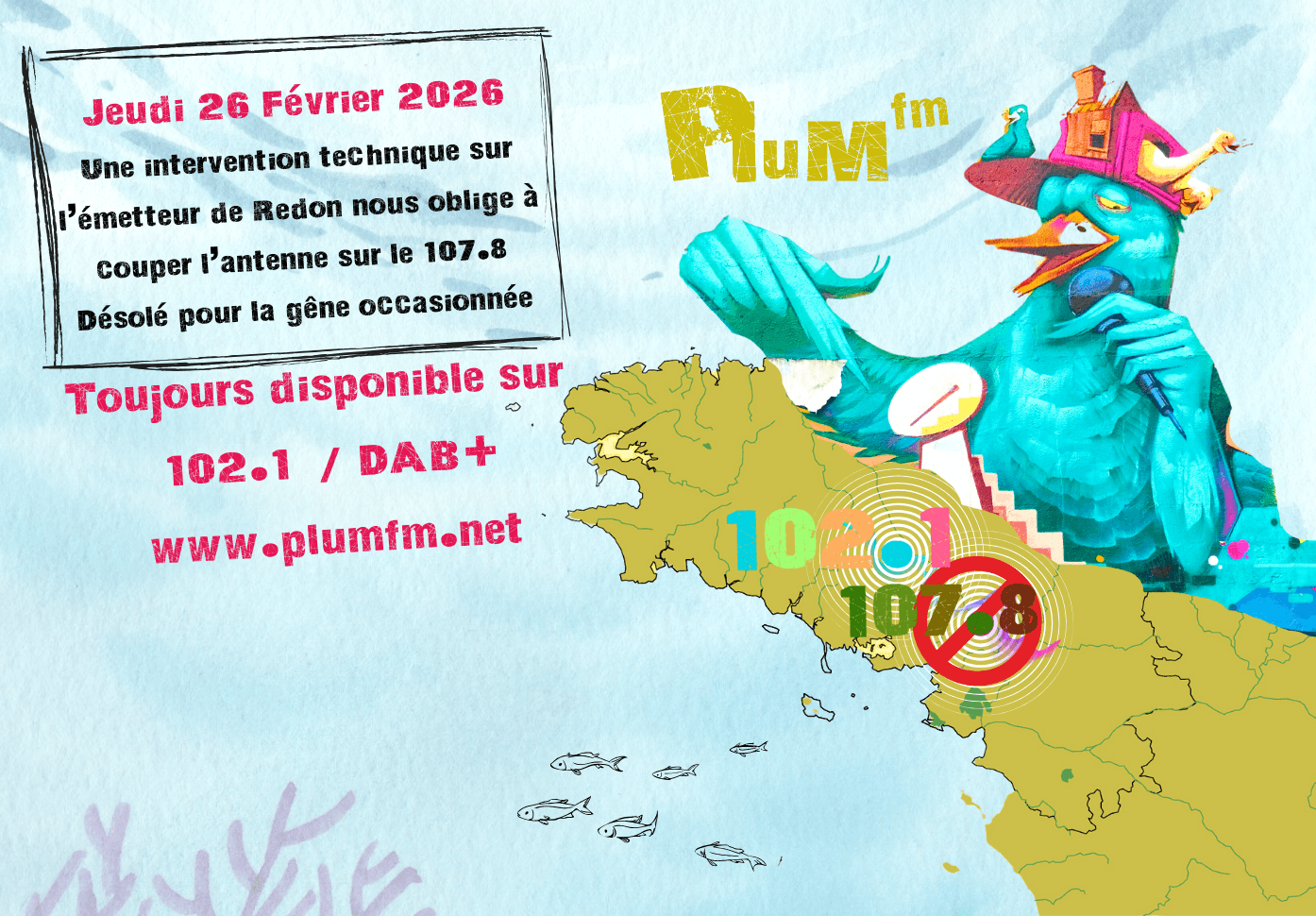 🚧[COUPURE ANTENNE 107.8 ❌ JEUDI 26 FÉVRIER]🚧